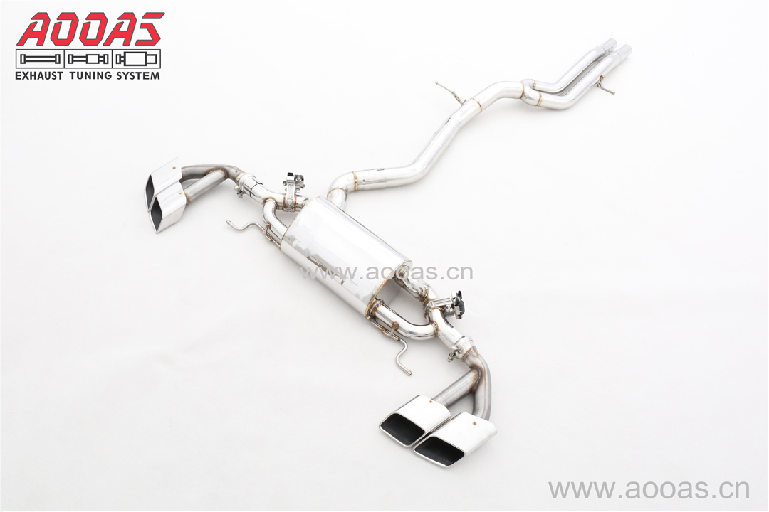 奥迪17新款Q7 3.0T 中尾四出方口阀门